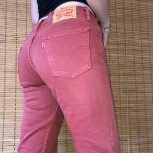 burnt orange Levi’s